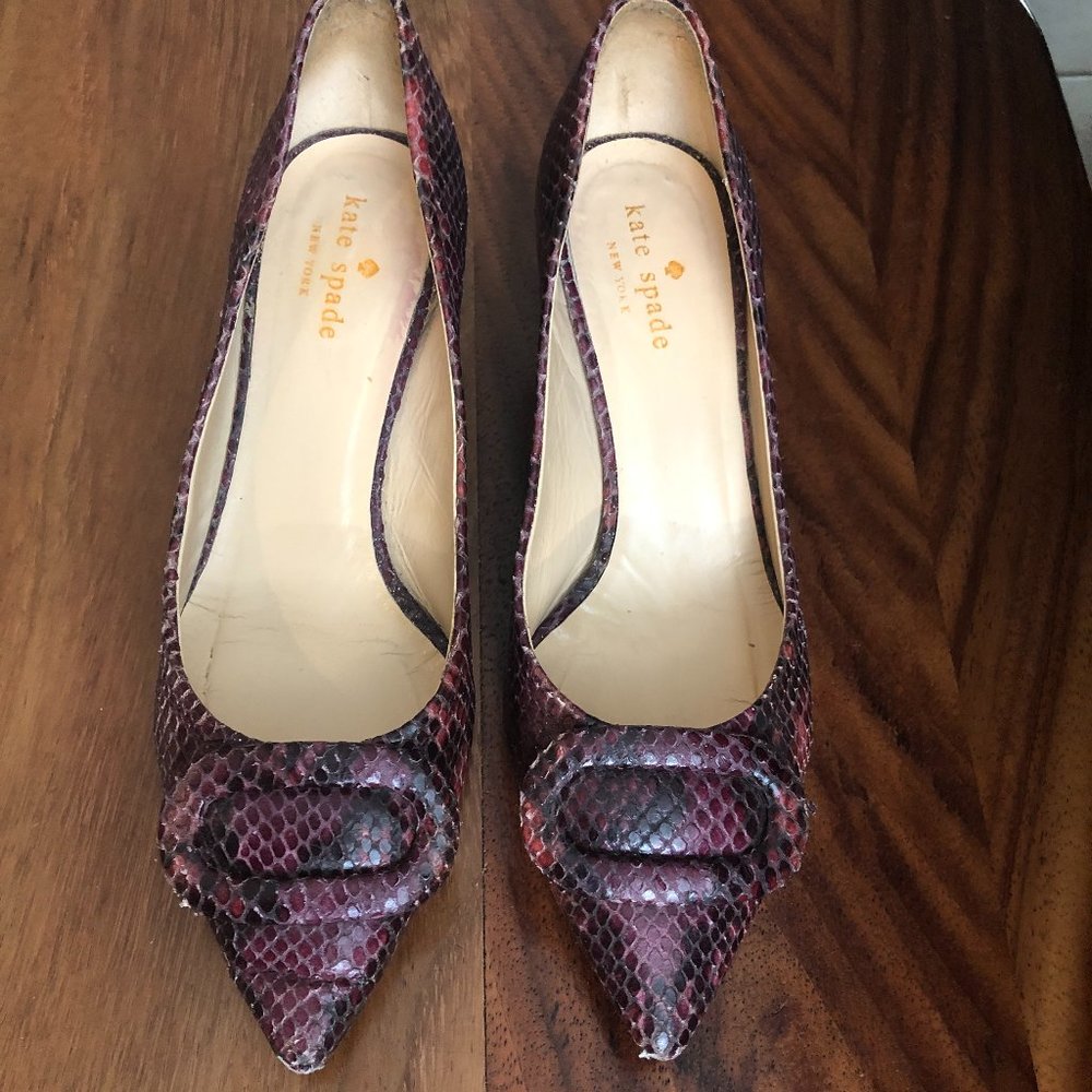 Kate Spade SIMON Pointed Toe Pump Leather Size 7